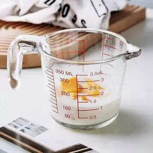 유리 계량컵 350ml 계량비커 계량도구 유리계량컵 요리도구