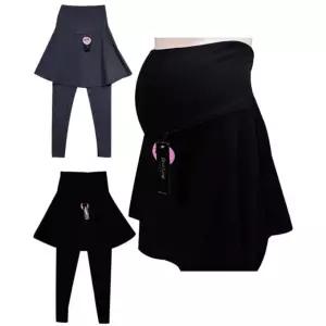 [제이커머스](스킨센스)기모 임부 복대형 플레어 치마 레깅스 치마레깅스 기모레깅스 임부레깅스 임산부레