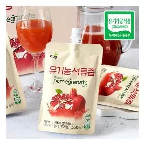 에덴 고흥 유기농 석류즙 (120ml x 15포) 석류 음료 바른팜스
