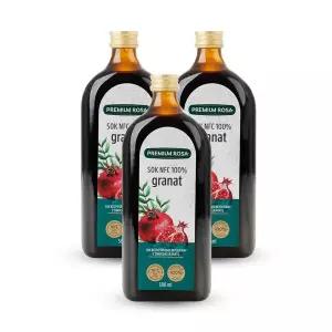 프리미엄로사 석류 원액 즙 100% 500ml 3병 데일리원