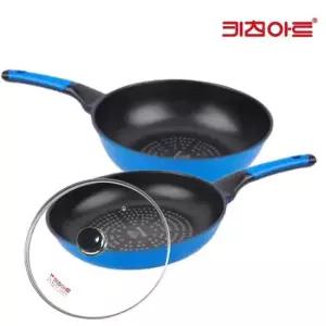 키친아트 스마트 다이아몬드코팅 후라이팬2종26+26궁+커버