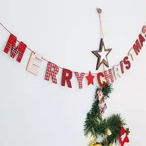 소 크리스마스 리스 트리 소품 장식 글자우드가랜드 WFLNVNN