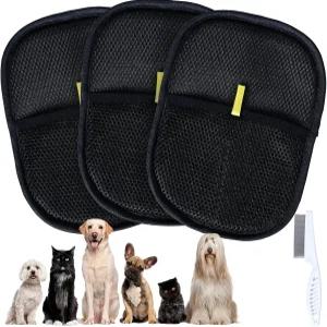 TZKGZP 반려동물 털 제거 장갑 고양이와 개를 위한 정전기 손질 소파 의류 가구 카펫 침대 커튼에 재사용