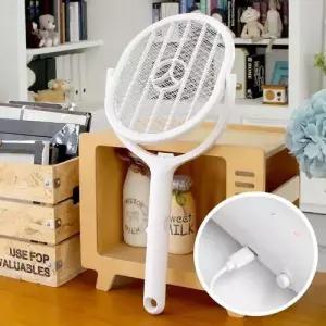 캠핑 전자파리채 충전식 전기모기채 해충킬러 회전형 WFLNW2J