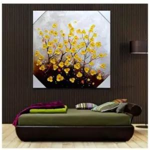 개나리꽃유화액자 W377350