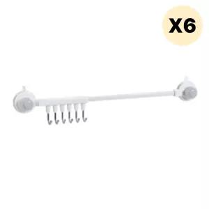 창신리빙 욕실걸이 다용도 거치대 화장실 걸이대 6P