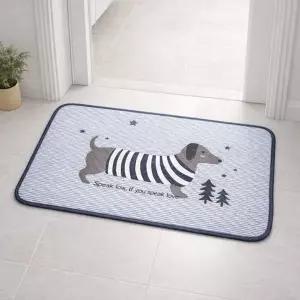 1+1 2종세트 면 발매트 미끄럼방지 욕실용 현관용 매트