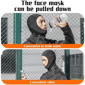 서쪽 자전거 겨울 양털 모자 전체 얼굴 야외 사이클링 마스크 여러 가지 빛깔의 오토바이 스노우 보드 하이