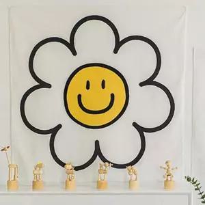 원룸 IBT455K7 카페 인테리어 감성 벽 플라워 천 페브릭 포스터