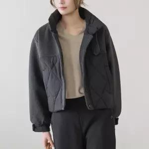 [마담4060]엄마옷 마담4060 모던베이직 베킨드울믹스패딩 데일리 중년여성 자켓-RJK2601002-