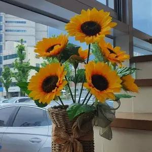 인테리어 촬영소품 해바라기 조화
