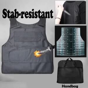 망간 강철 하드 보안 찌르기 방지 조끼 야외 컷 증거 펑크 갑옷 서바이벌 방어 가드 의류