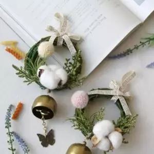 목화솜 QEP622G8 나비 도어벨리스 현관문 카페 벽걸이 장식데코