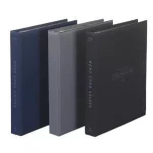 고급 인덱스 500명 포켓 사무실 대용량 명함첩 명함 카드 키 보관 D 링 바인더 보관함 북 수첩 꽂이 홀더