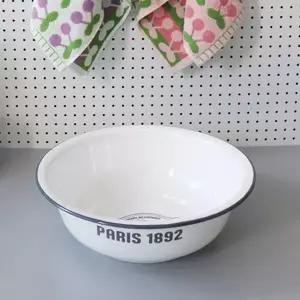 빈티지한 GKG229G8 디자인 레터링 법랑 대야 인테리어 세숫대야