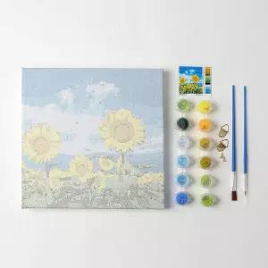 해바라기 PUK586J2 이시아르 직접 명화 그리기 유화 풀세트