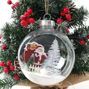 스노우 MTU687G6 투명 (도토로) 장식볼(15cm) (산타선물)