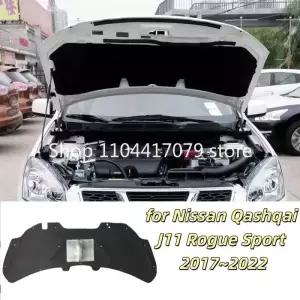 단열재 닛산 캐시카이 J11 로그 스포츠 2017~2022용 후드 엔진 커버 단열 라이너 코튼 방음 열 차단 매트