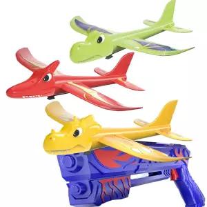 (힘찬)신광 프테라노돈 에어글라이더건 날으는비행기놀이 애어건 슈팅건 반짝반짝 빗나는 날으는건 날으는