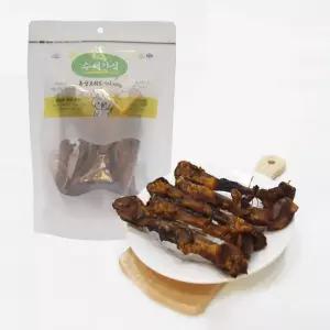 디톡스펫 멍스수제간식 홍삼오리도가니 150g 강아지 수제영양간식 스트레스해소 구강 치석관리