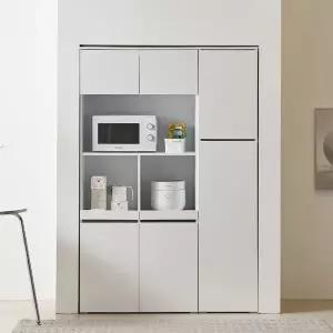 [바로방 가구]스토어 1200 냉장고장 키큰 수납장 세트 800렌지대 400틈새장