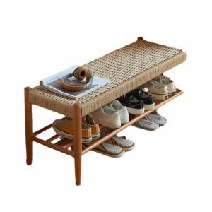 라탄나무 신발 교환 의자 북유럽식 바구니 순수제 호텔의자 북유럽 덮개가 발코니 메이크업