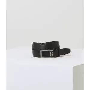 [롯데백화점]헤지스ACC [선물포장] 블랙 버클장식 소가죽 자동벨트 HJBE1E775BK