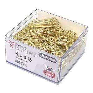 점보 골드 크립 JGG/보관/클립/메모/서류/사무/문서/용지/다용도/가정/간편/고정/영수증/종이/문구/용품