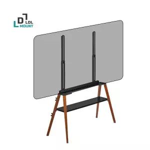 엘디엘마운트 49-75형 사각 이젤형TV 스탠드 거치대(선반포함/블랙) APL-FS64BS