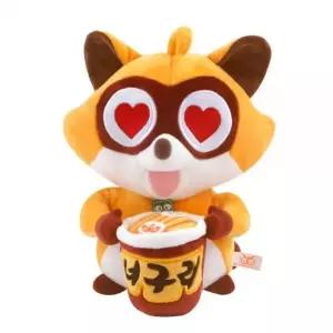 너구리 빌리지 인형-너구리와컵라면