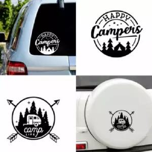 캠핑 자동차 데칼 스티커 차량용 캠핑카 카라반 스티커