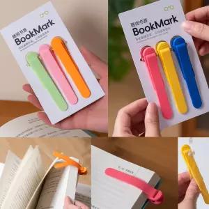 독서보조 3P 실리콘 북마크 세트 클립형