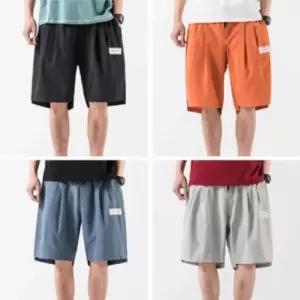 남성하의 와이드핏 반바지 비치팬츠 캐주얼 데일리룩