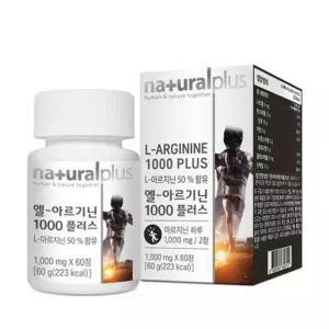 엘아르기닌 1000 플러스 비타민미네랄 아르기닌 타우린 비오틴 프락토올리고당 60정