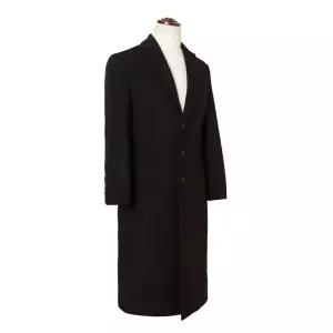 남자 겨울 데일리 출근룩 싱글코트 검정 롱 코디