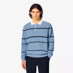 라코스테 (남성) 립조직 럭비 스웨터 카라셔츠 AH405E-55N-KR217-HBP