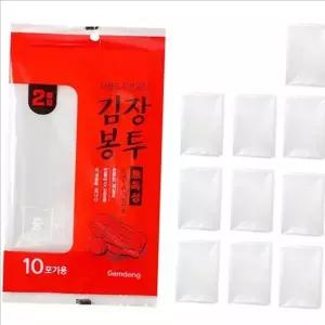 두꺼운 김장 봉투 중형 김치 봉투 개별포장 다용도 위생 투명