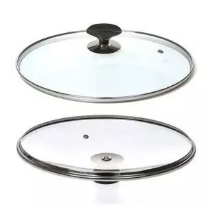 올비아 주방용 후라이팬 뚜껑 24cm 조리 냄비 덮개 젓가락 거치대 (WFK67X7)