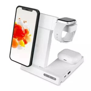 (무료배송) 올인원 고속 무선충전기 / 핸드폰 워치 이어폰 충전