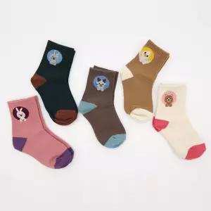 (무료배송) 아동양말 애니멀 5켤레묶음 USY-3039