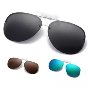 (무료배송) 남자 여자 안경 위에 쓰는 클립 둥근테 편광 선글라스