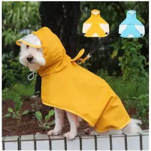(무료배송) 강아지 우비 레인코트 판초 비옷 바람막이 산책 XL