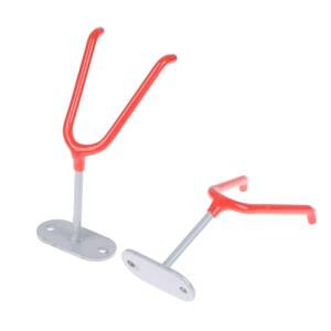 1/2개 신형 페인트 캔 스프레이 건 홀더 고무 보호 커버 포함  보관 랙 장착 브래킷