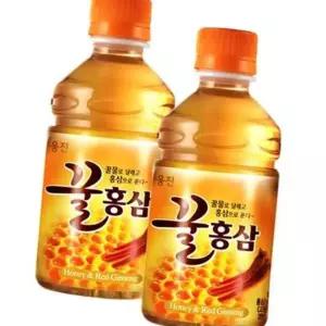 (올핀)웅진 꿀홍삼 280ml X 24PET 홍삼 건강음료