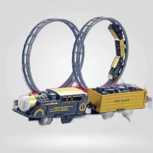 빙글 빙글 360도 회전 화물 수송 열차 장난감 세트 어린이날선물 유치원입학선물 기차여행놀이