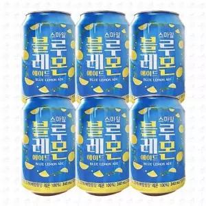 스마일 블루레몬에이드 340ml 6개