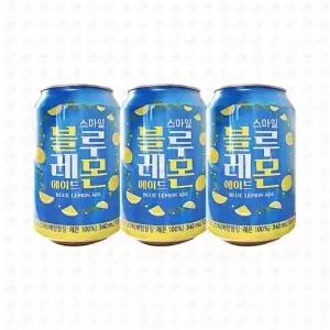 스마일 블루레몬에이드 340ml 3개