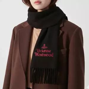 25FW 비비안웨스트우드 엠브로이드 로고 머플러 81030007 W00Q7 N401