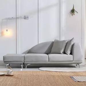 켈른 가죽 2인소파(스툴포함)