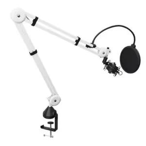 고정 마이크스탠드 거치대 휜색 테이블 마이크 WFLONXJ